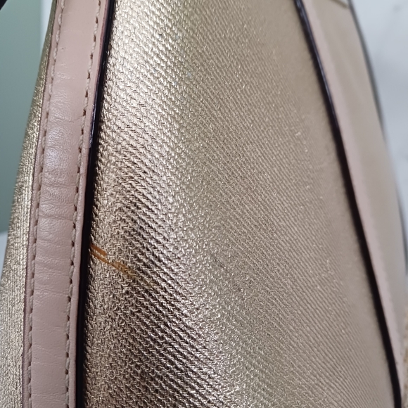 Kate Spade Gold Capri Espadrille Maise Mixedmedia Satchel - Picture 12 of 16